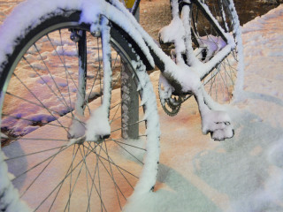 Bike in First Snow