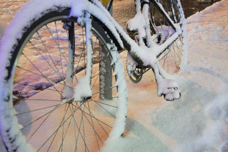 Bike in First Snow