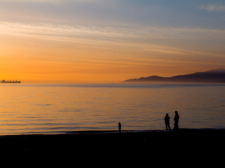 Family Sunset Stroll