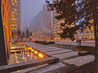 Fog at the Mac Blo Building