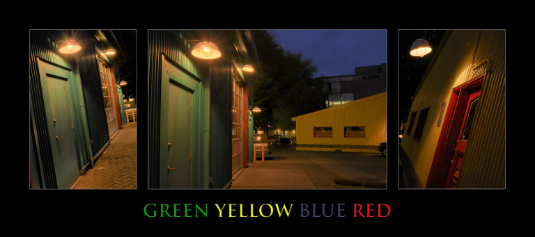 Green Yellow Blue Red