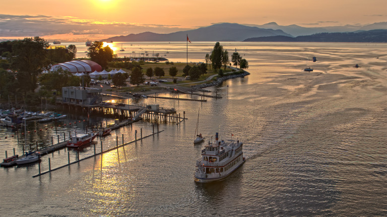 Paddlewheeler at Sunset