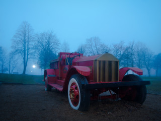 Fire Truck in Fog #2
