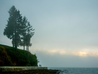 Evening Seawall Promenade