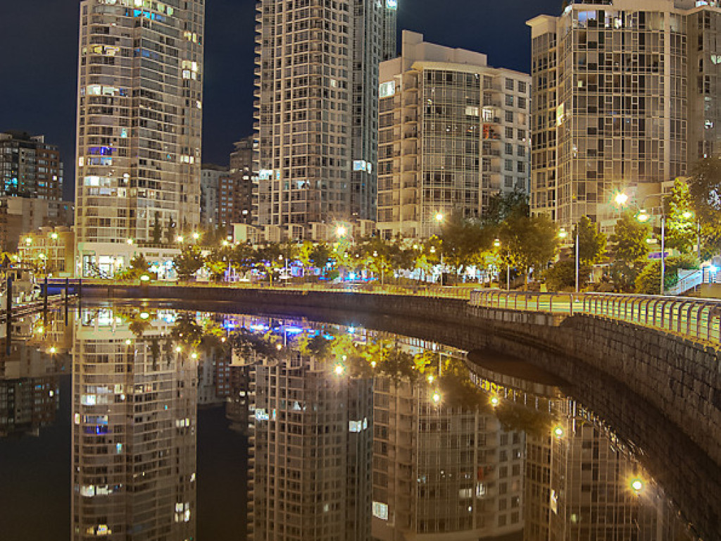 Yaletown Shoreline at Night